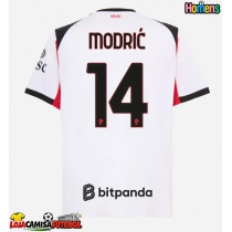 Camisa de Futebol AC Milan Luka Modric #14 Equipamento Secundário 2025-26 Manga Curta